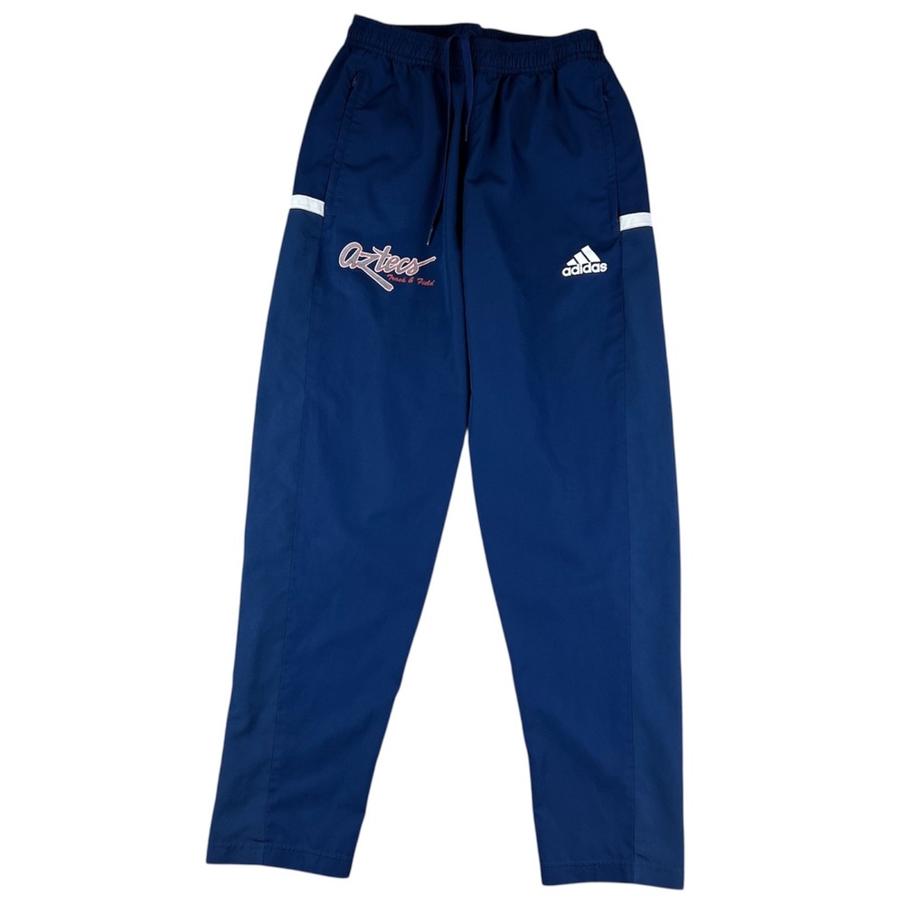 Adidas Pima Aztecs Track Pants Men's Medium AEROREADY Navy Blue Running Gym